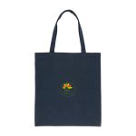 Custom Impact AWARE Recycled Cotton Tote w/Bottom 145g - Blue with logo