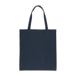 Custom Impact AWARE Recycled Cotton Tote w/Bottom 145g - Blue with logo - 2
