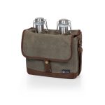 Custom Insulated Double Growler Tote w/64 oz. Stainless Steel Growlers with logo