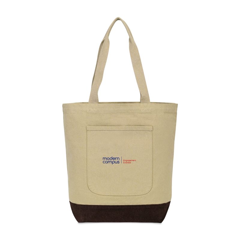 Ivy-Recycled-Cotton-Tote-AWARE-Beige-102268-252 Custom Ivy Recycled Cotton Tote - AWARE - Beige with logo