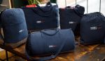 Custom Ivy Recycled Cotton Tote - AWARE - Navy with logo - 5