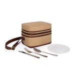 Custom Margot Insulated Lunch Tote Bag with Utensils with logo - 1