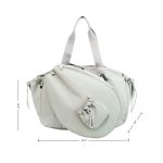Custom Multiple Compartments Nylon tennis racquet tote bag with trolley sleeve for sport carry Pickleball B with logo - 1