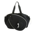 Custom Multiple Compartments Nylon tennis racquet tote bag with trolley sleeve for sport carry Pickleball B with logo - 3