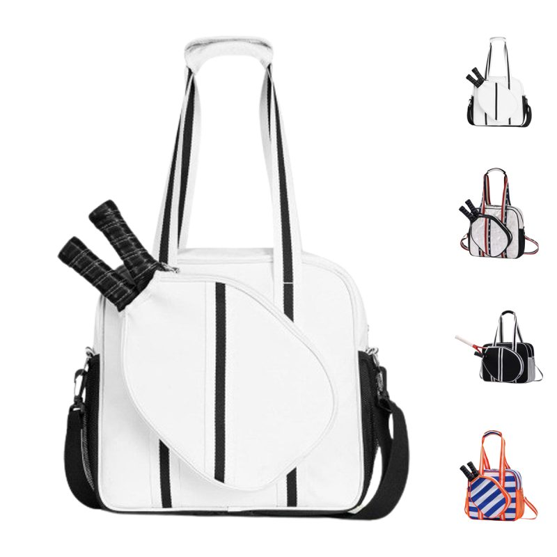 Custom Neoprene Pickleball Tote Bag with Zippered Shoulder Strap with logo - 1