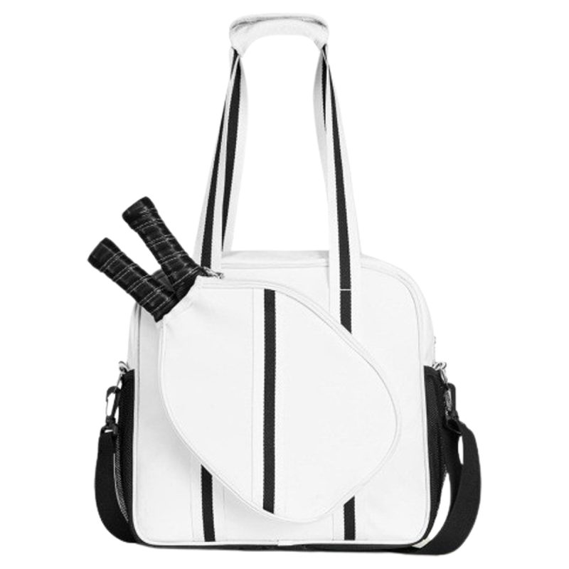Custom Neoprene Pickleball Tote Bag with Zippered Shoulder Strap with logo - 4