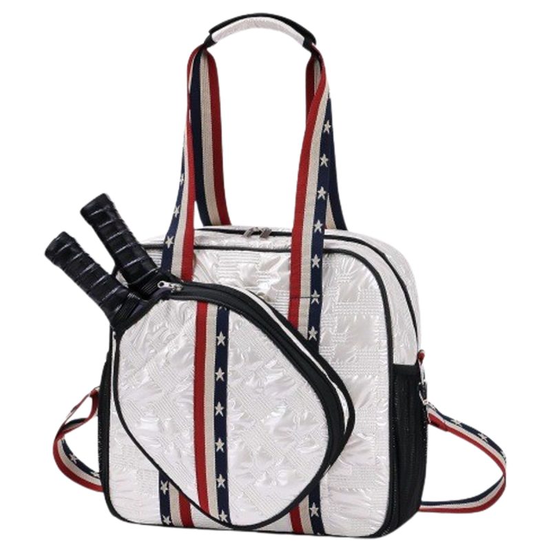 Custom Neoprene Pickleball Tote Bag with Zippered Shoulder Strap with logo - 5