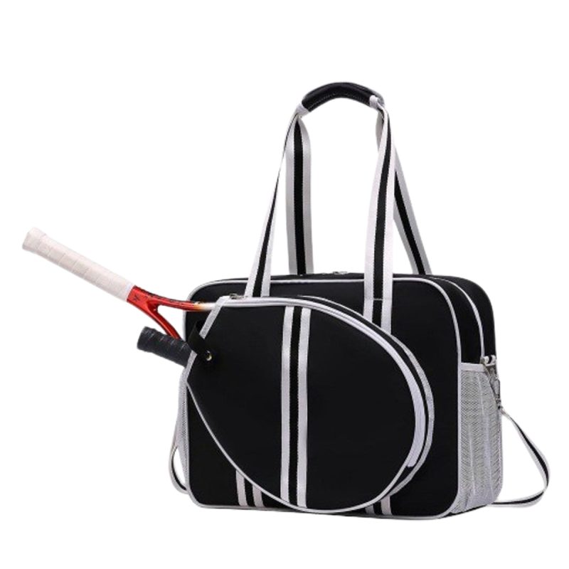 Custom Neoprene Pickleball Tote Bag with Zippered Shoulder Strap with logo - 6