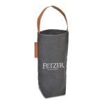 Custom Out of the Woods Connoisseur Wine Tote - Ebony with logo - 2