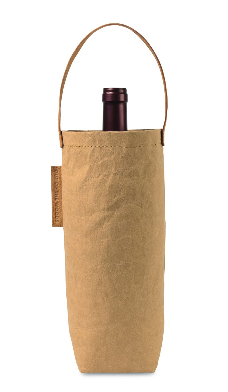 Custom Out of the Woods Connoisseur Wine Tote - Sahara with logo - 1