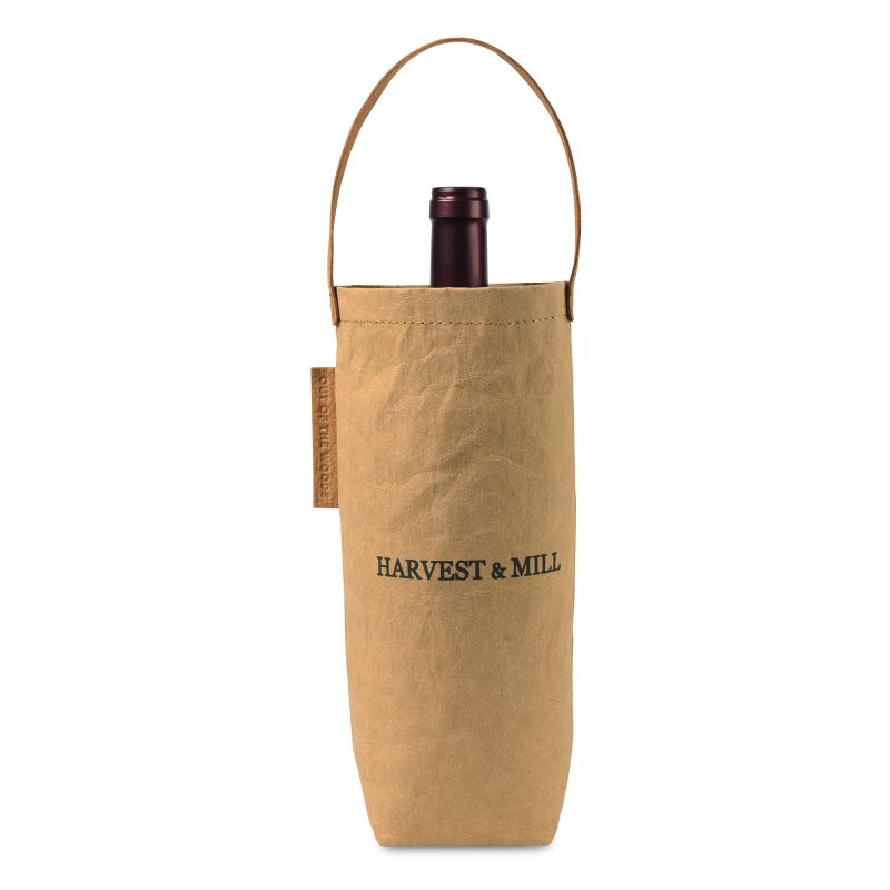 Custom Out of the Woods Connoisseur Wine Tote - Sahara with logo