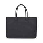 Custom Out of the Woods Felt Shopper Tote - Black with logo - 1