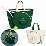 Custom Oxford Pickleball/Tennis Tote Bag with Padded Compartments with logo - 1