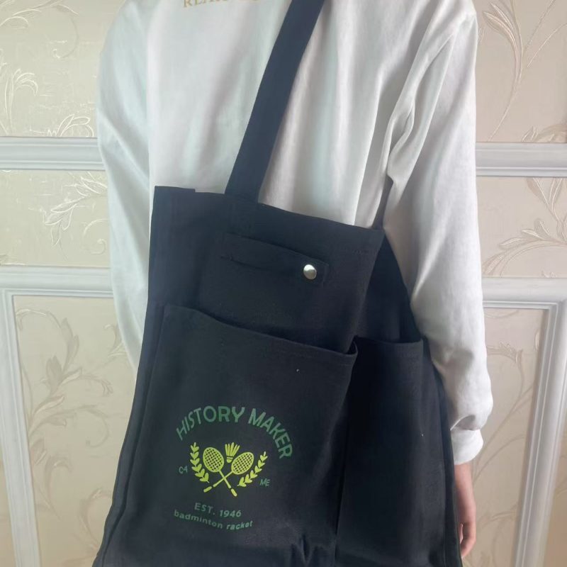 Custom Pickleball Tennis Racketball Paddle Cover Pocket Tote Bag with logo - 2