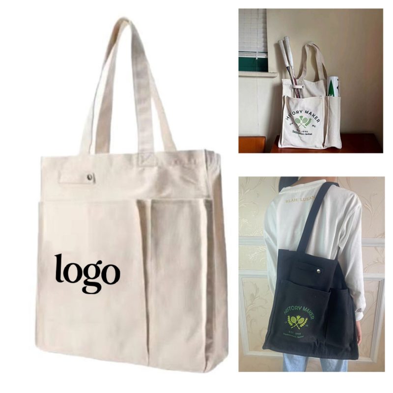 Custom Pickleball Tennis Racketball Paddle Cover Pocket Tote Bag with logo