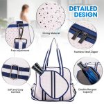 Custom Pickleball Tote Bag Paddle Compartment Insulated Holder with logo - 3