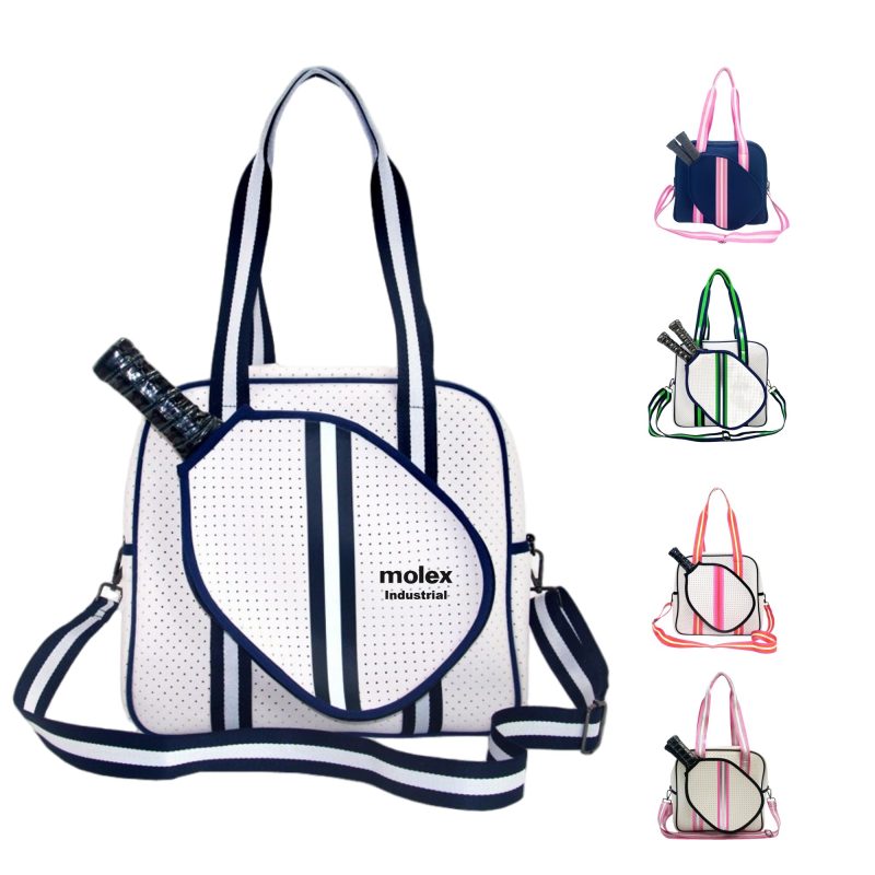 Custom Pickleball Tote Bag Paddle Compartment Insulated Holder with logo