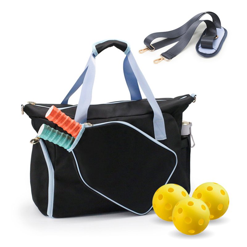 Custom Pickleball Tote Bag With Shoe Compartment And Paddle Storage with logo - 1