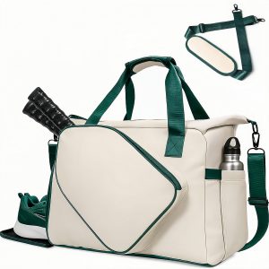 Custom Pickleball Tote Bag With Shoe Compartment And Paddle Storage with logo