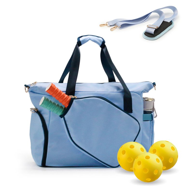 Custom Pickleball Tote Bag With Shoe Compartment And Paddle Storage with logo - 4