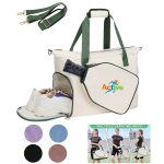 Custom Pickleball Tote Bag with Front Pocket and Shoes Compartment with logo