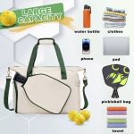 Custom Pickleball Tote Bag with Front Pocket and Shoes Compartment with logo - 2