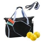 Custom Pickleball Tote Bag with Front Pocket and Shoes Compartment with logo - 4