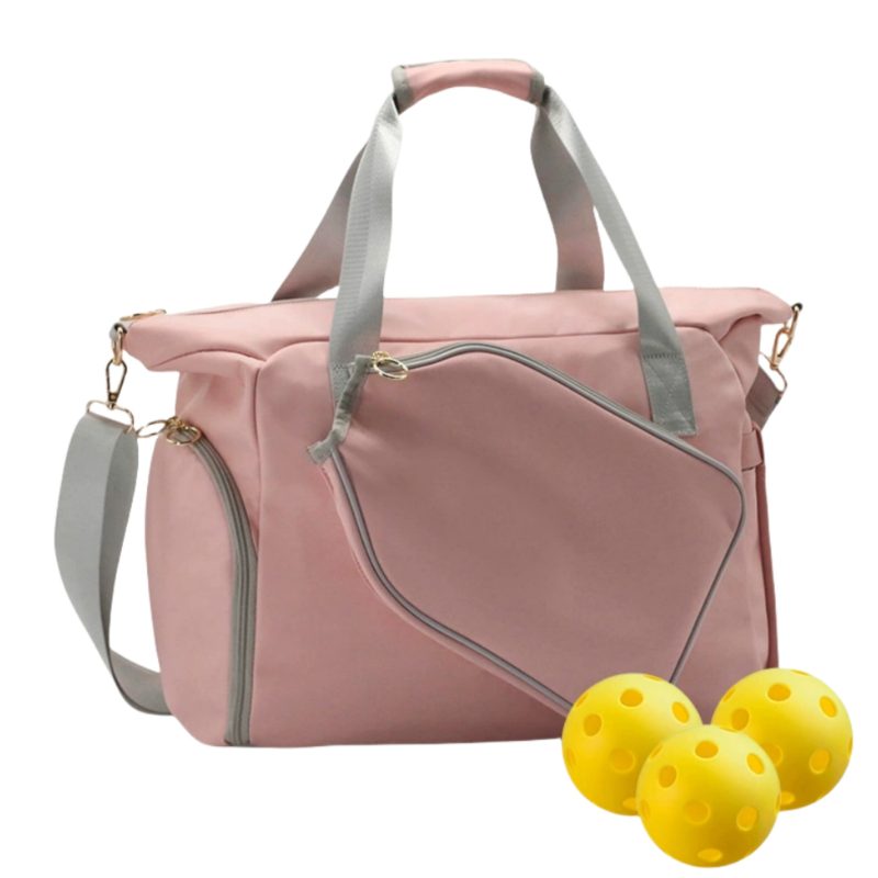 Custom Pickleball Tote Bag with Front Pocket and Shoes Compartment with logo - 5