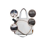 Custom Pickleball Tote Bag with Zipper & Adjustable Shoulder Strap with logo - 2