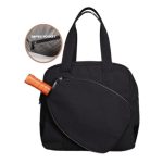 Custom Pickleball Tote Bag with Zipper & Adjustable Shoulder Strap with logo - 4