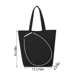 Custom Pickleball Tote Bag&Front Pocket with logo - 1