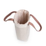 Custom Pinot Jute Single Bottle Insulated Wine Bag with logo - 3
