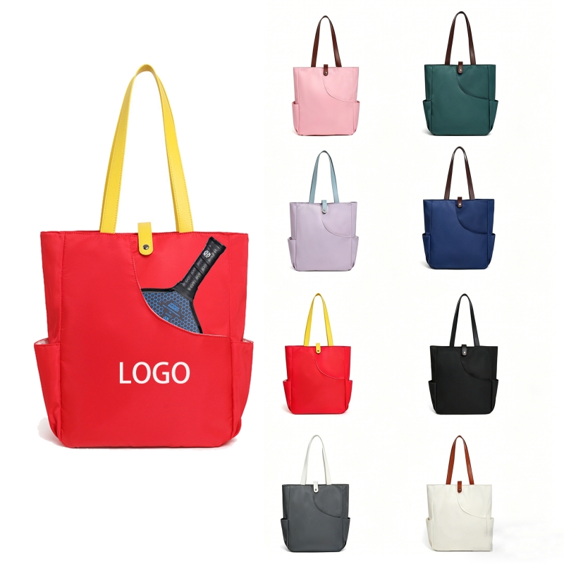 Polyester-Zippered-Pickleball-Paddle-Tote-Bag-VP112260450 Custom Polyester Zippered Pickleball Paddle Tote Bag with logo