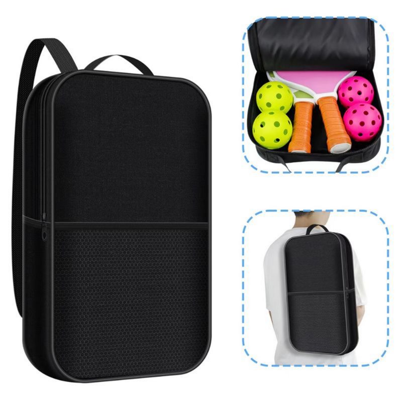 Custom Portabble Pickleball Paddle Tote Bag with Drawstring with logo - 9