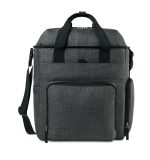 Custom Reagan Recycled rPETCarryall Tote - Charcoal Heather with logo - 1