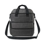 Custom Reagan Recycled rPETCarryall Tote - Charcoal Heather with logo - 4