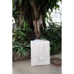 Custom Recycled Cotton Market Tote Bag - AWARE - Natural with logo - 5