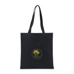 Custom Recycled Cotton Tote - AWARE - Black with logo