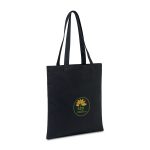 Custom Recycled Cotton Tote - AWARE - Black with logo - 2
