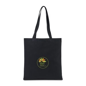 Custom Recycled Cotton Tote - AWARE - Black with logo
