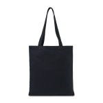 Custom Recycled Cotton Tote - AWARE - Black with logo - 4