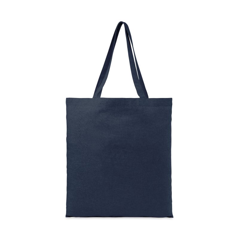 Custom Recycled Cotton Tote - AWARE - Indigo Denim with logo - 1