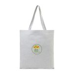 Custom Recycled Cotton Tote - AWARE - Light Grey with logo