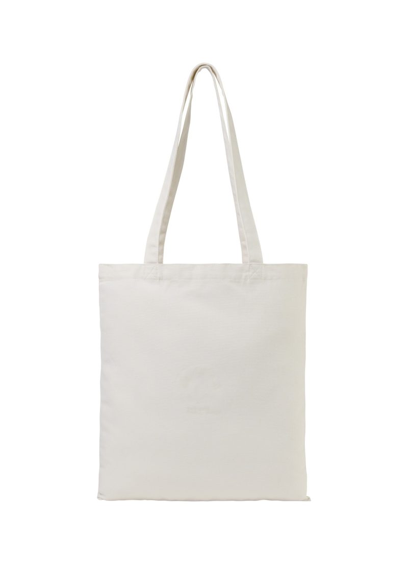 Custom Recycled Cotton Tote - AWARE - Natural with logo - 1