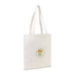 Custom Recycled Cotton Tote - AWARE - Natural with logo - 2