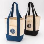 Custom Saratoga Mini Cotton Canvas Tote 12 Oz with logo - 1