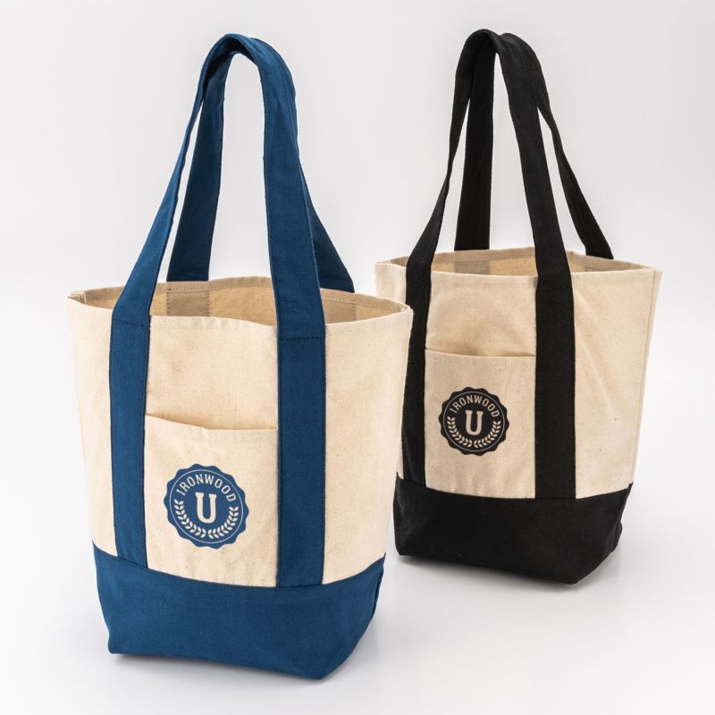 Custom Saratoga Mini Cotton Canvas Tote 12 Oz with logo - 1