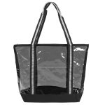 Custom See-Through Eco-Friendly Zipper Tote Bag with logo - 3