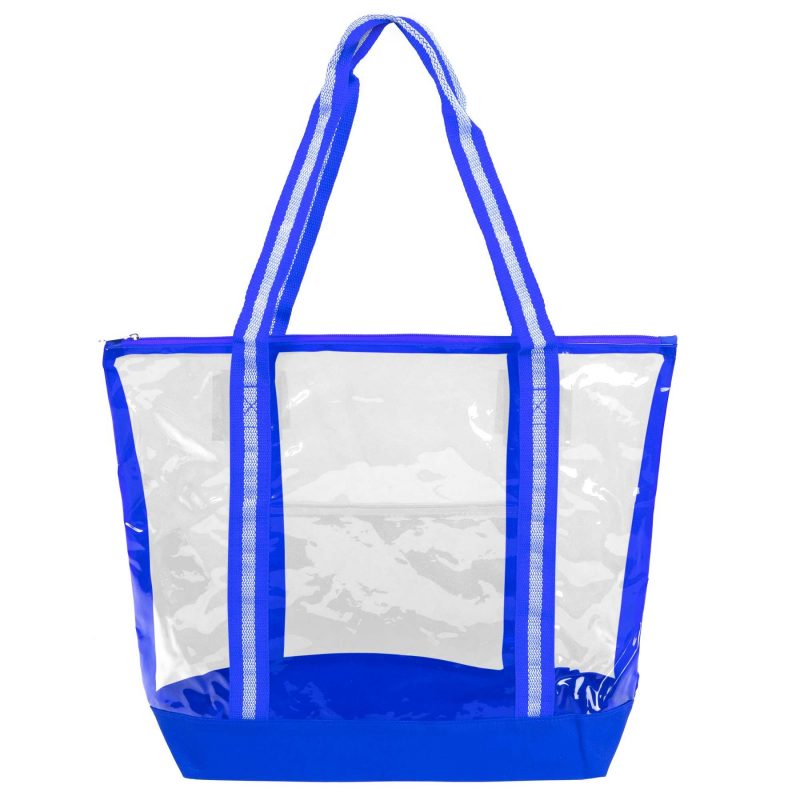 Custom See-Through Eco-Friendly Zipper Tote Bag with logo - 5