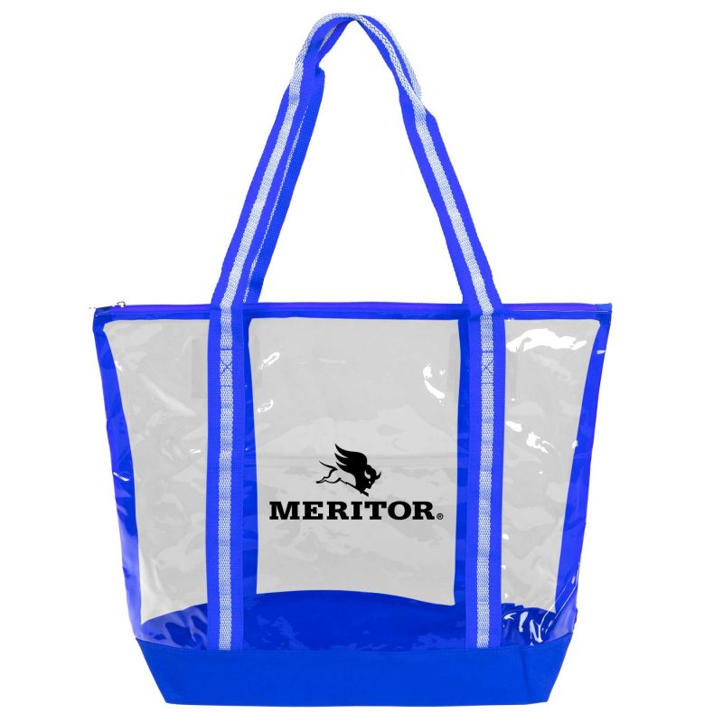 Custom See-Through Eco-Friendly Zipper Tote Bag with logo - 6